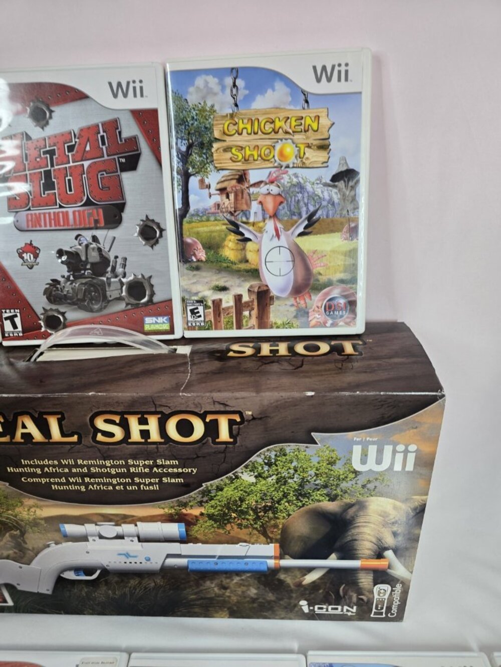 Nintendo Wii Real Shot Remington Accessory With 9 Hunting Games bundle Lot - Picture 3 of 16